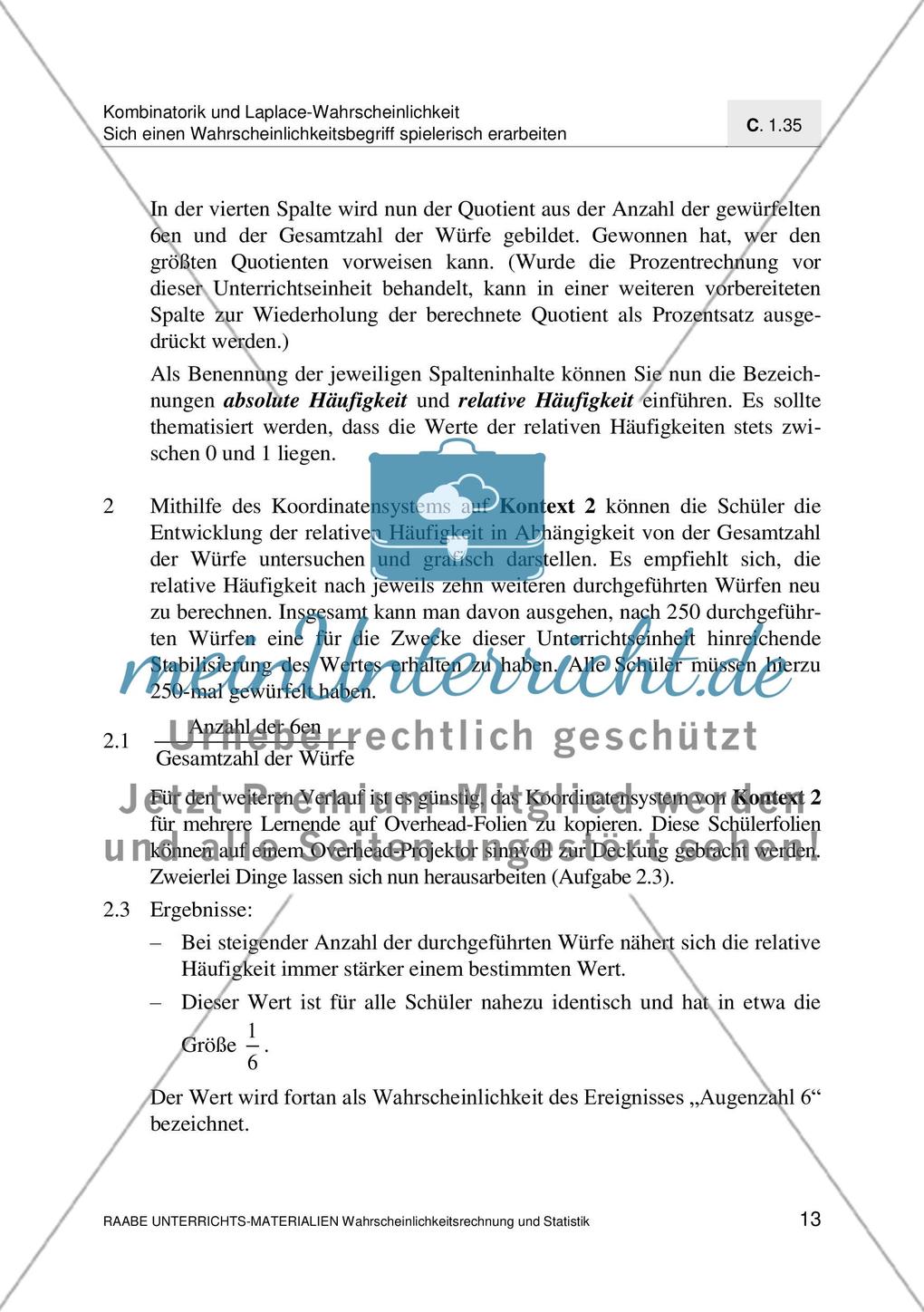 Erarbeitung des Wahrscheinlichkeitsbegriff Preview 15
