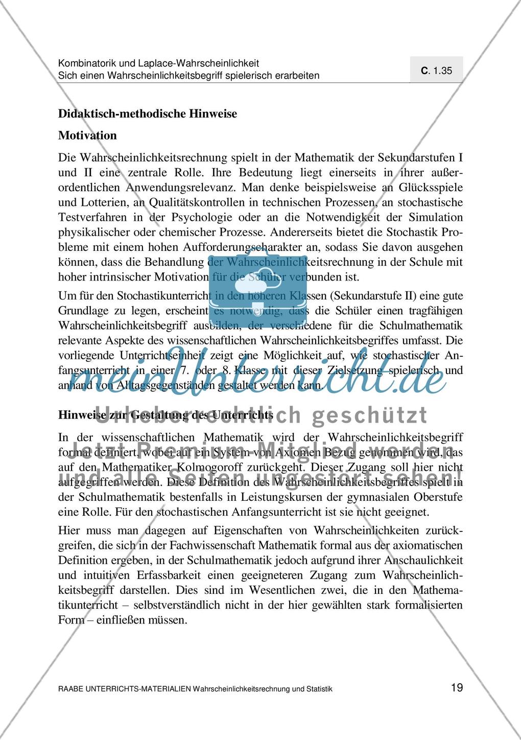 Erarbeitung des Wahrscheinlichkeitsbegriff Preview 21