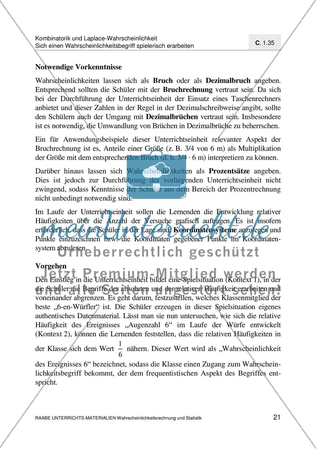 Erarbeitung des Wahrscheinlichkeitsbegriff Preview 23