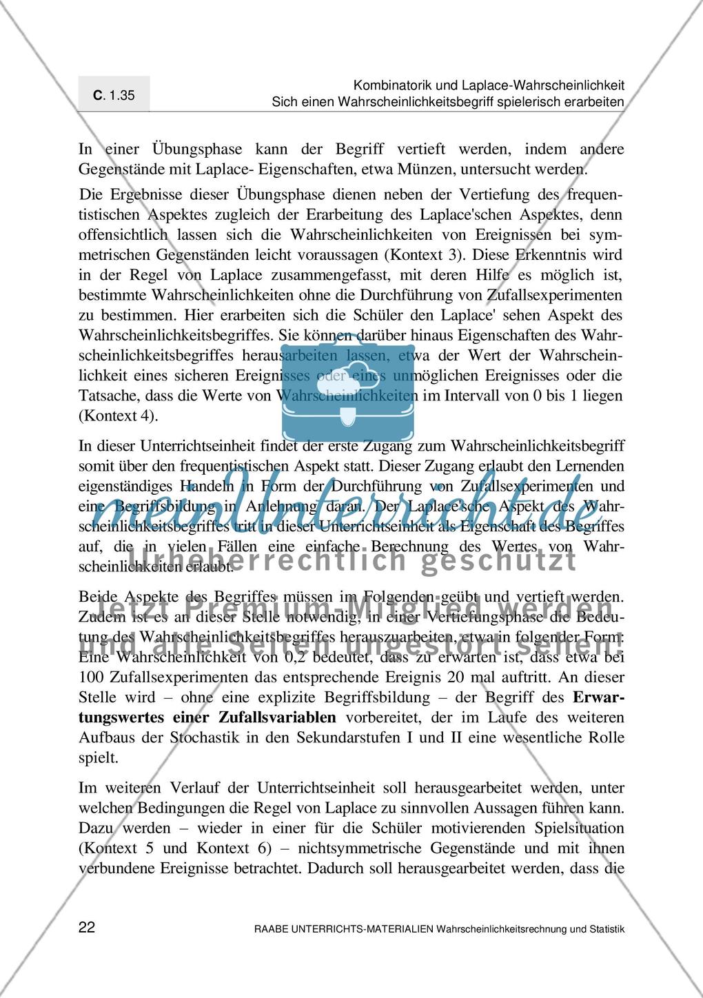 Erarbeitung des Wahrscheinlichkeitsbegriff Preview 24
