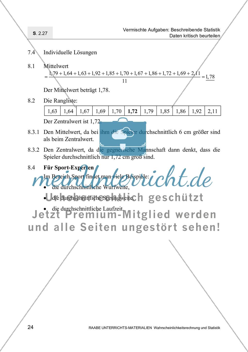 Professor Miller auf der Suche nach Statistikbetrügern - Daten kritisch beurteilen Preview 26
