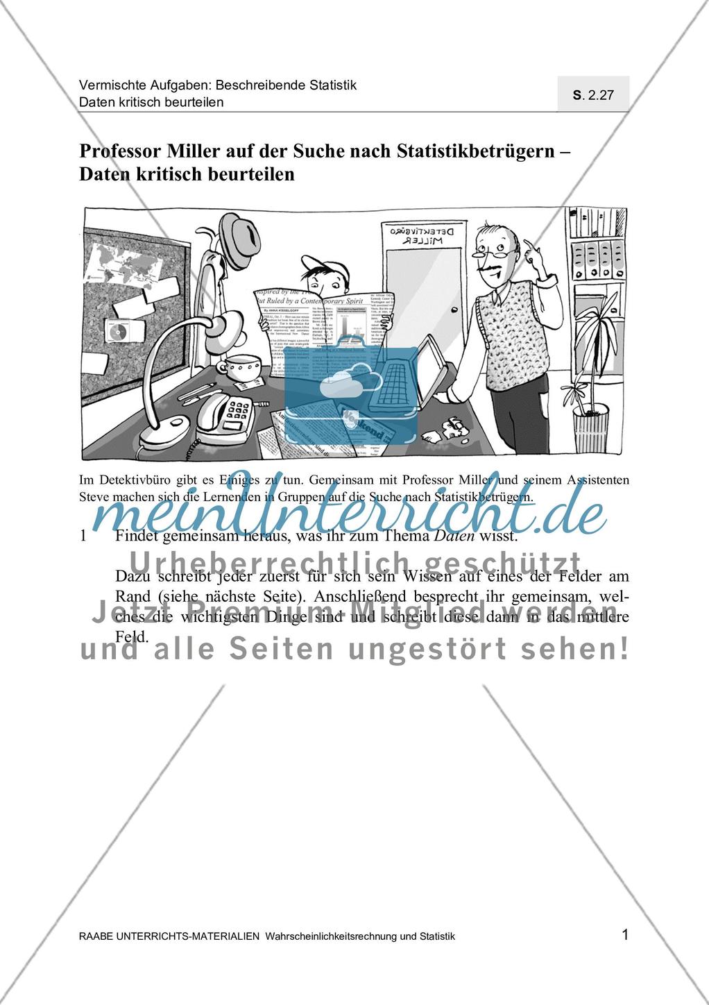 Professor Miller auf der Suche nach Statistikbetrügern - Daten kritisch beurteilen Preview 3