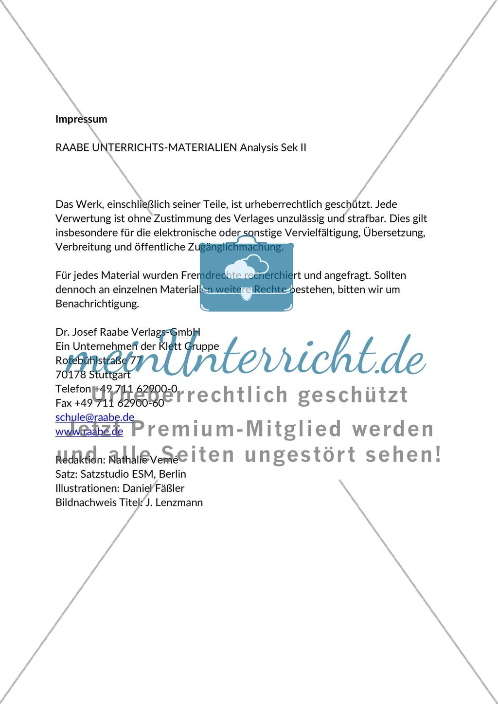 Untersuchung linearer und quadratrischer Funktionen Preview 2