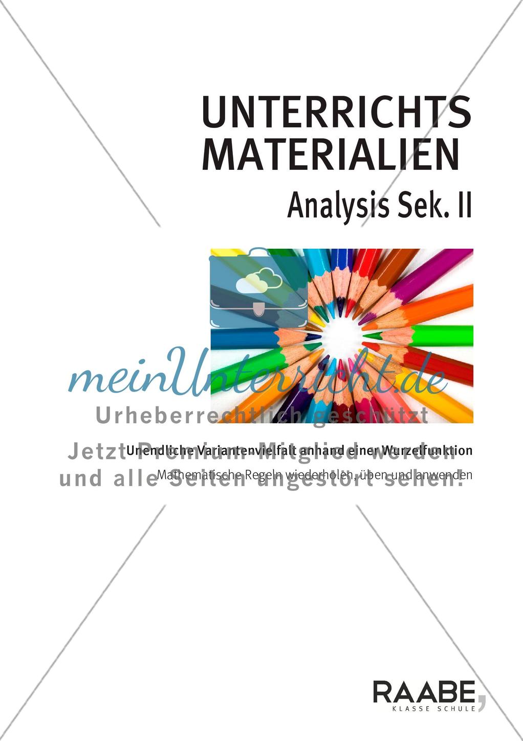 Übungen zu Wurzelfunktionen Preview 1