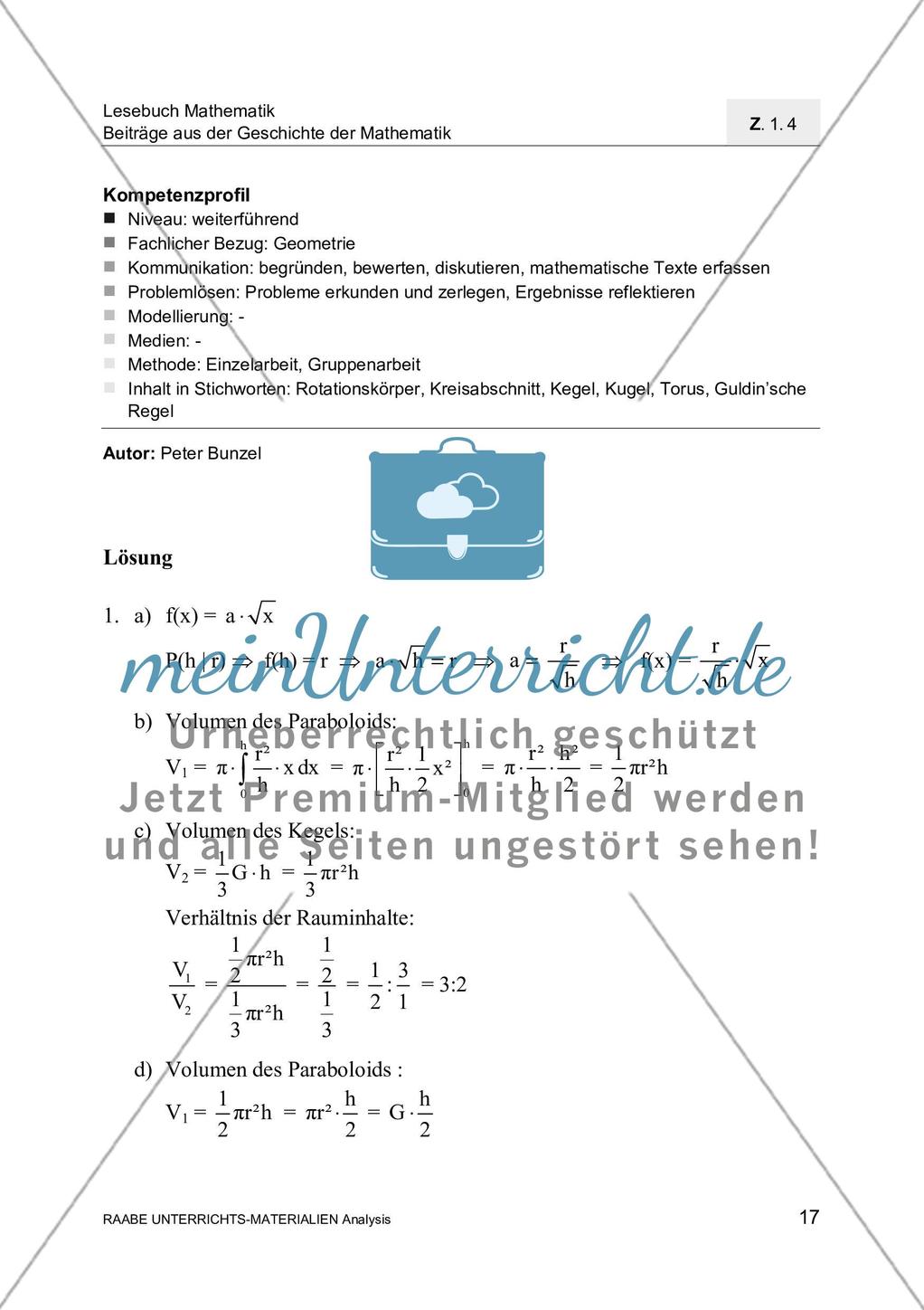 Rotationskörper und Kreisberechnungen von Johannes Kepler Preview 19