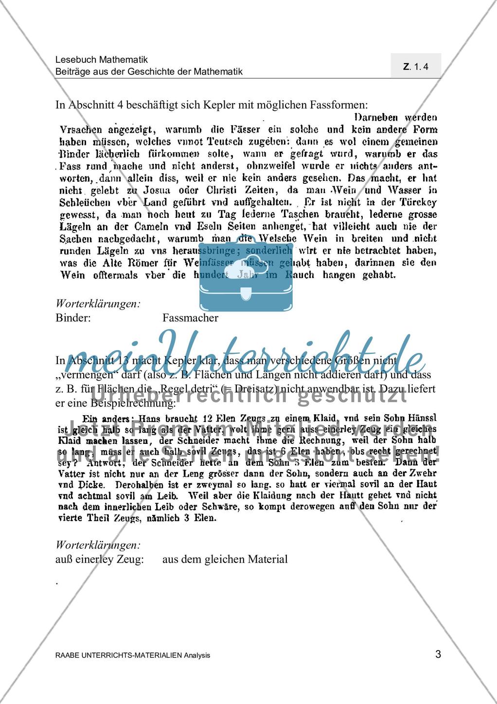Rotationskörper und Kreisberechnungen von Johannes Kepler Preview 5
