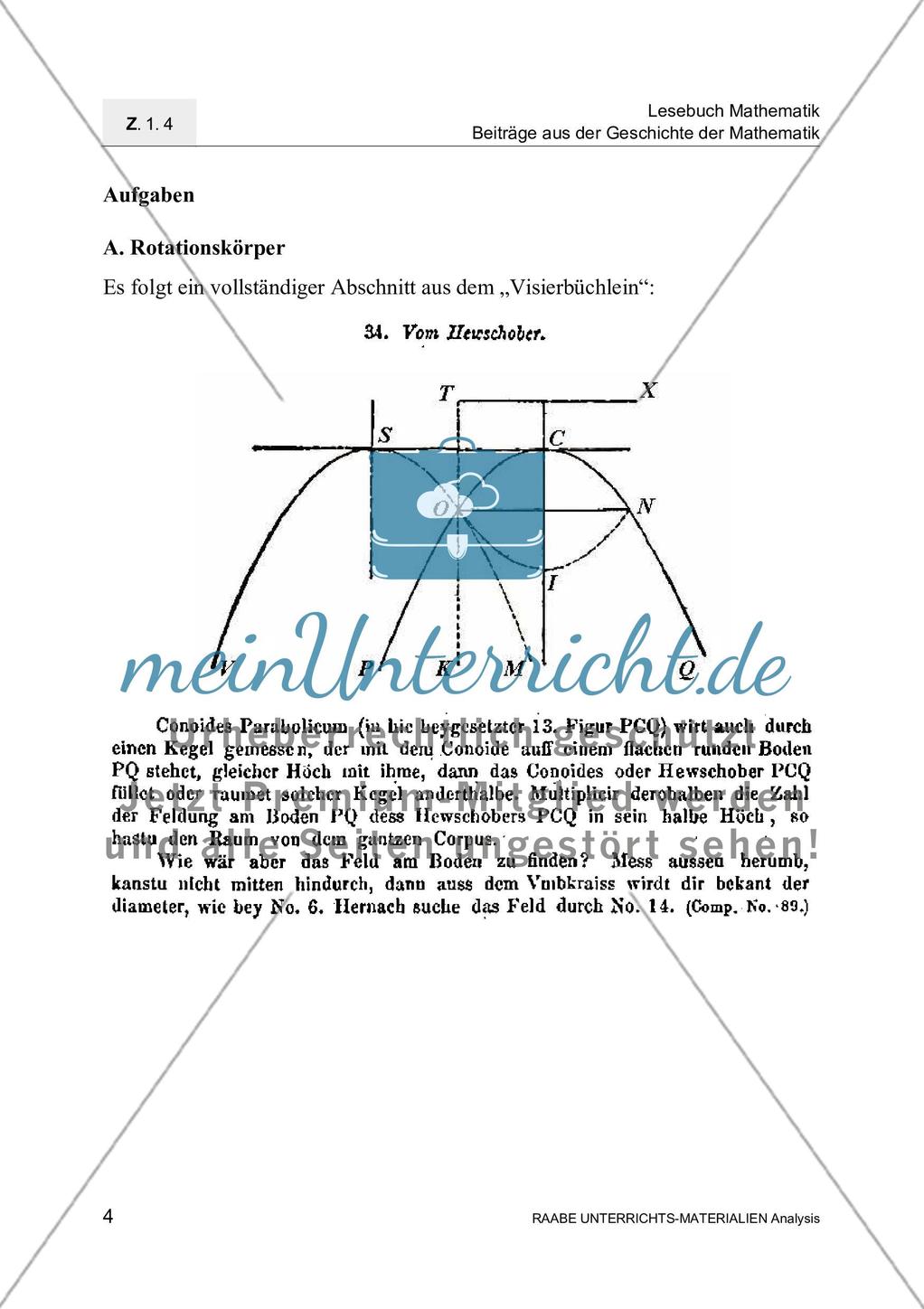 Rotationskörper und Kreisberechnungen von Johannes Kepler Preview 6
