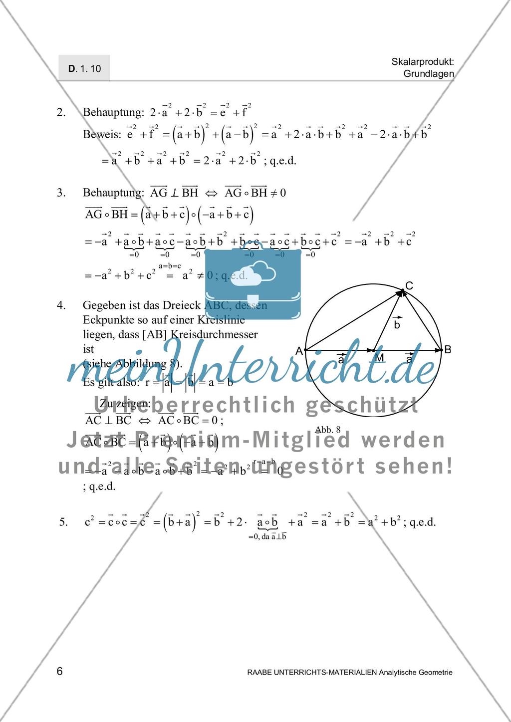 Beweise mit dem Skalarprodukt Preview 6