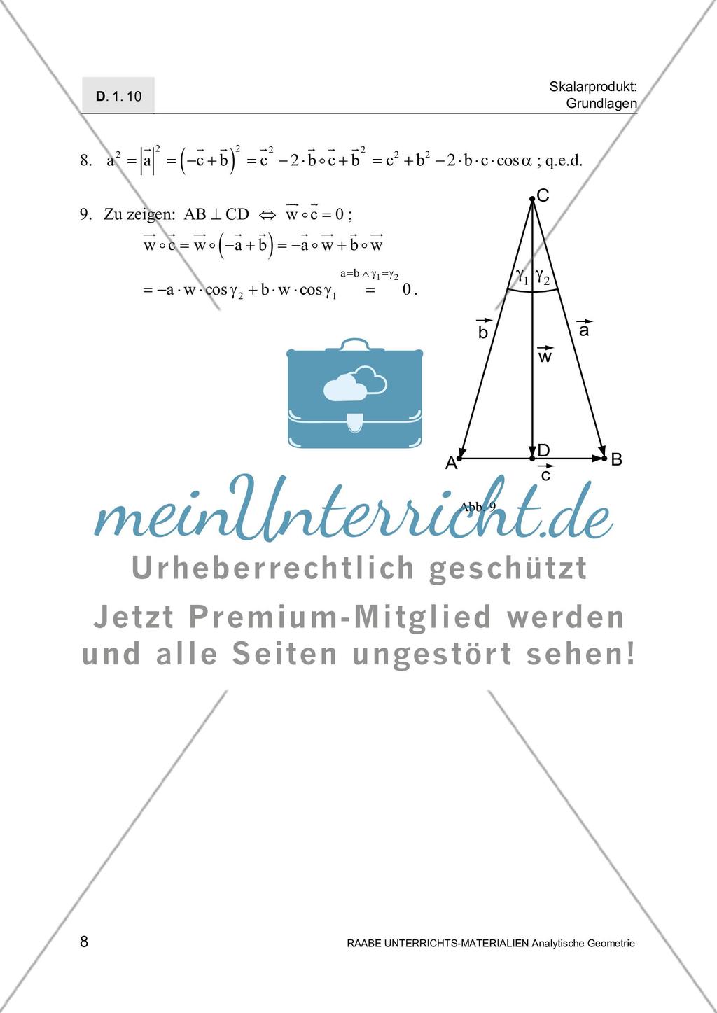 Beweise mit dem Skalarprodukt Preview 8