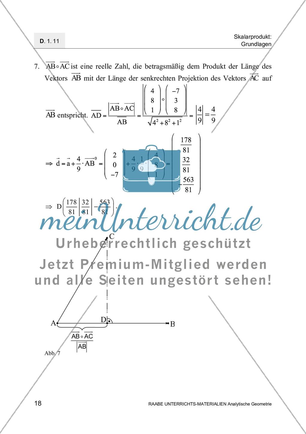 Skalarprodukt - Definition und Anwendungen Preview 20