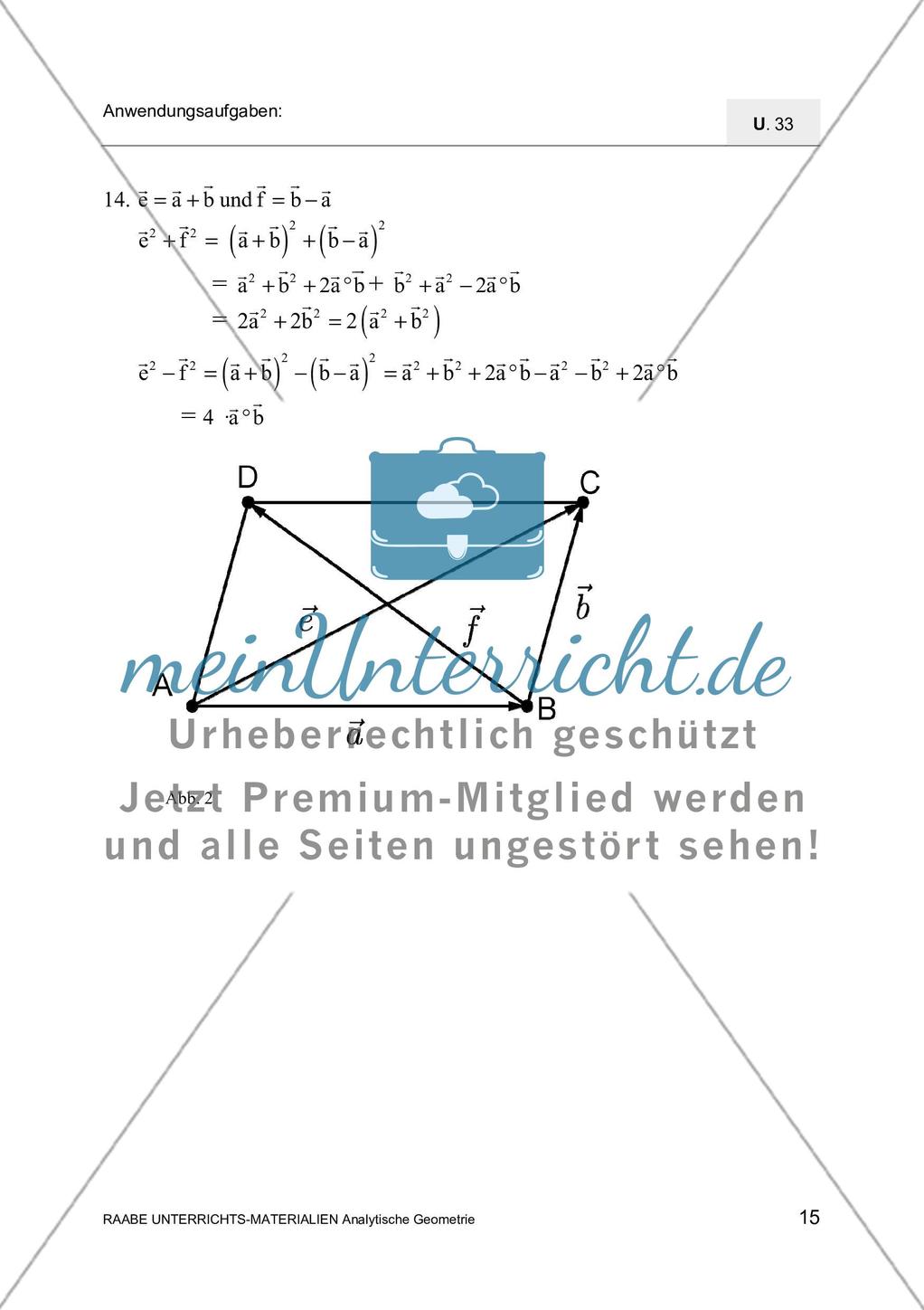 Anwendung von Skalar- und Vektorprodukt Preview 17