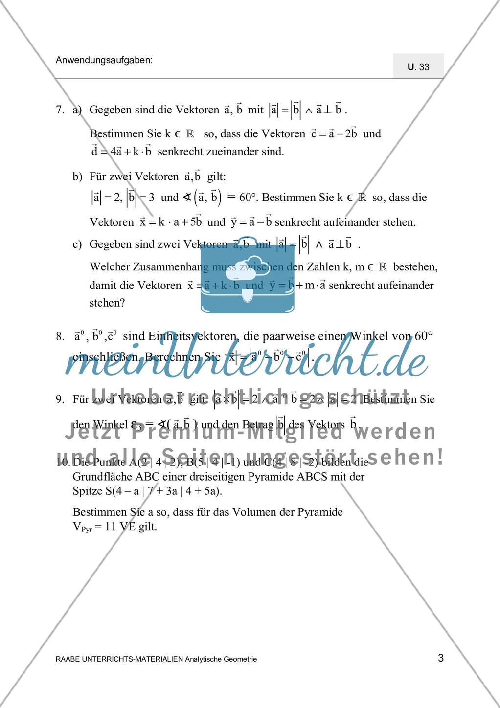 Anwendung von Skalar- und Vektorprodukt Preview 5