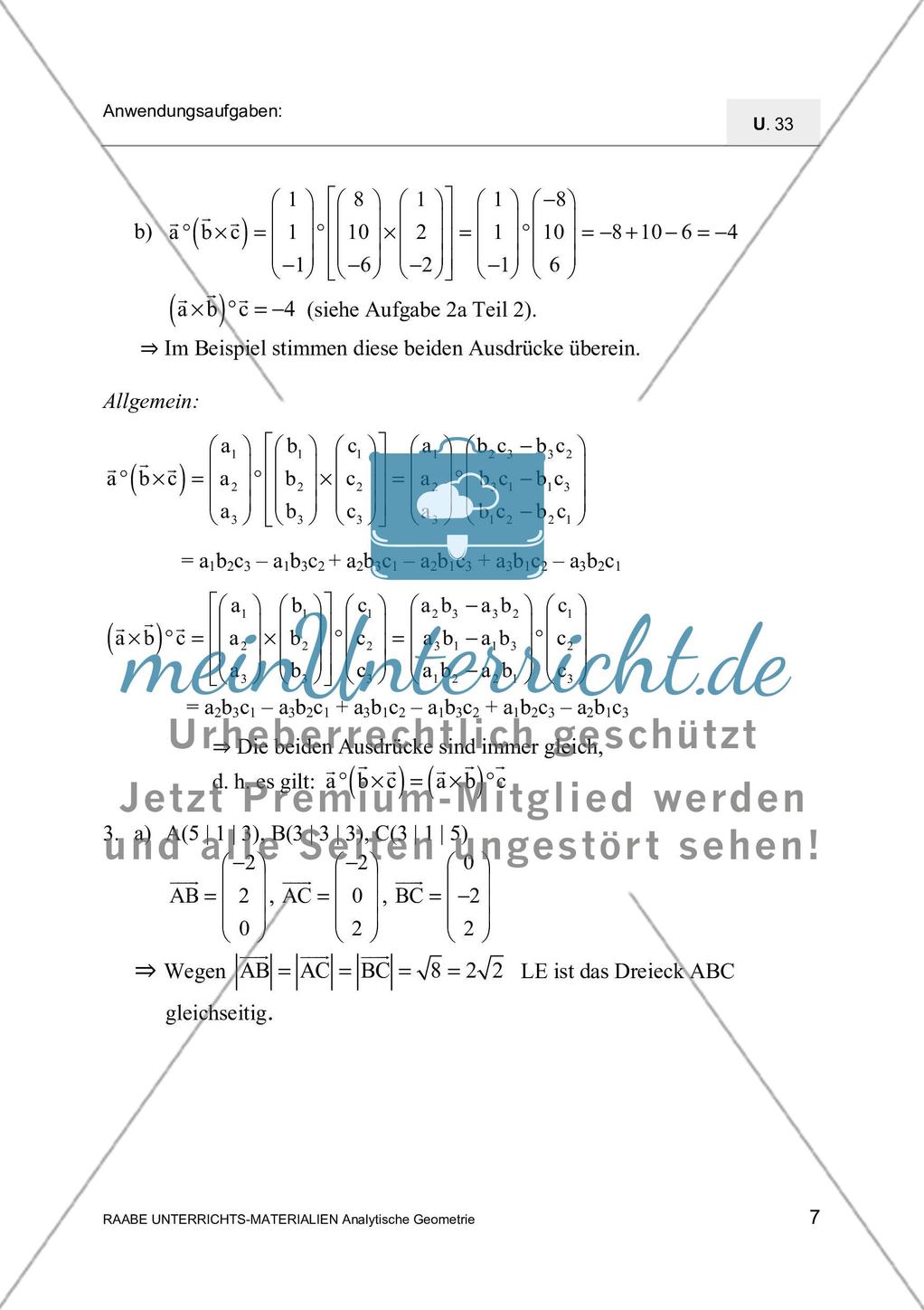 Anwendung von Skalar- und Vektorprodukt Preview 9