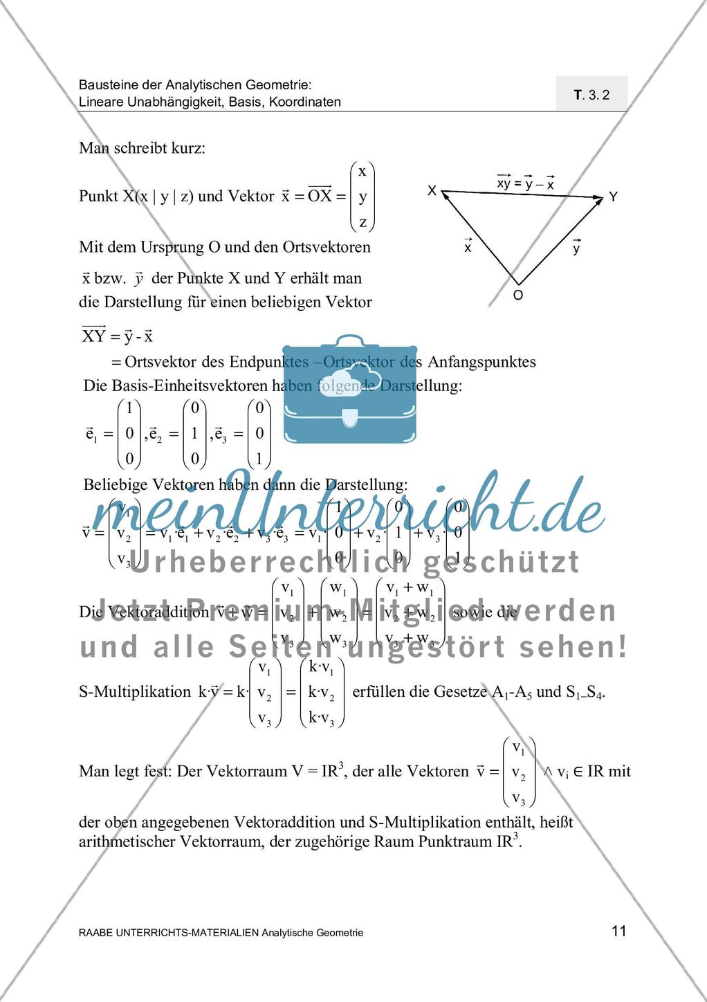 Mathematische Grundlagen: Arithmetischer Vektor- und Punktraum Preview 2