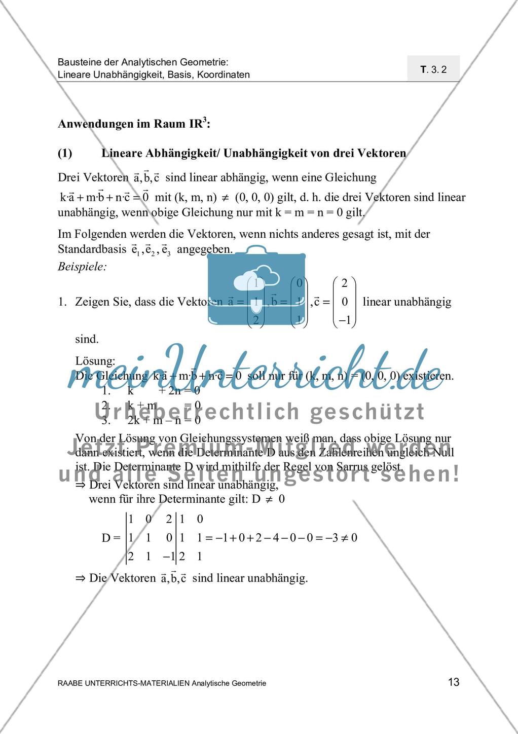 Mathematische Grundlagen: Arithmetischer Vektor- und Punktraum Preview 4