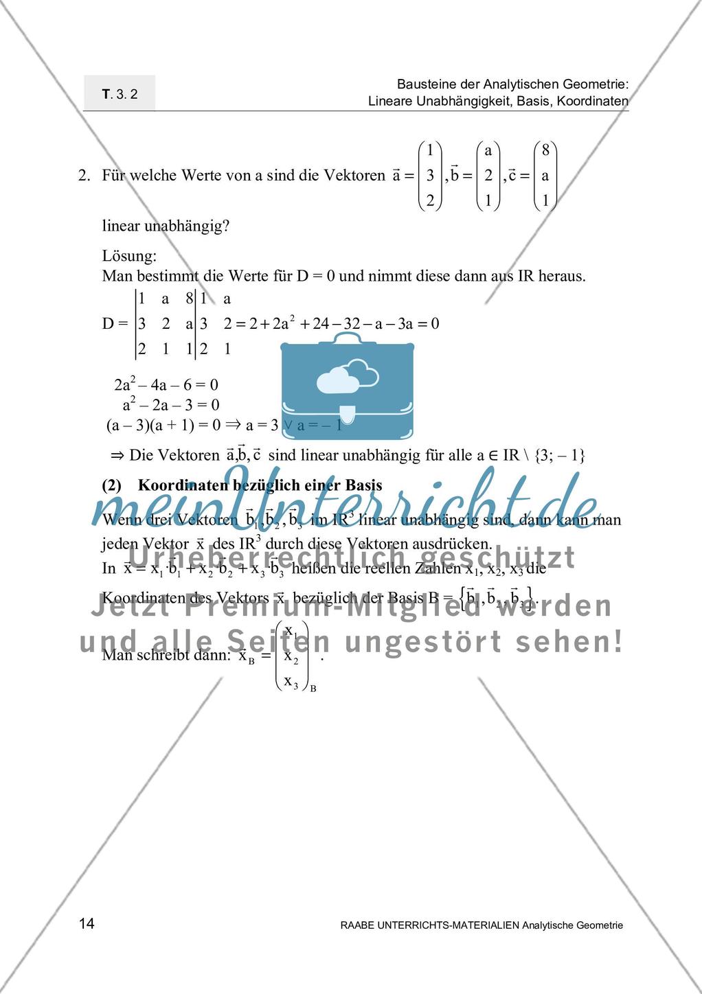 Mathematische Grundlagen: Arithmetischer Vektor- und Punktraum Preview 5