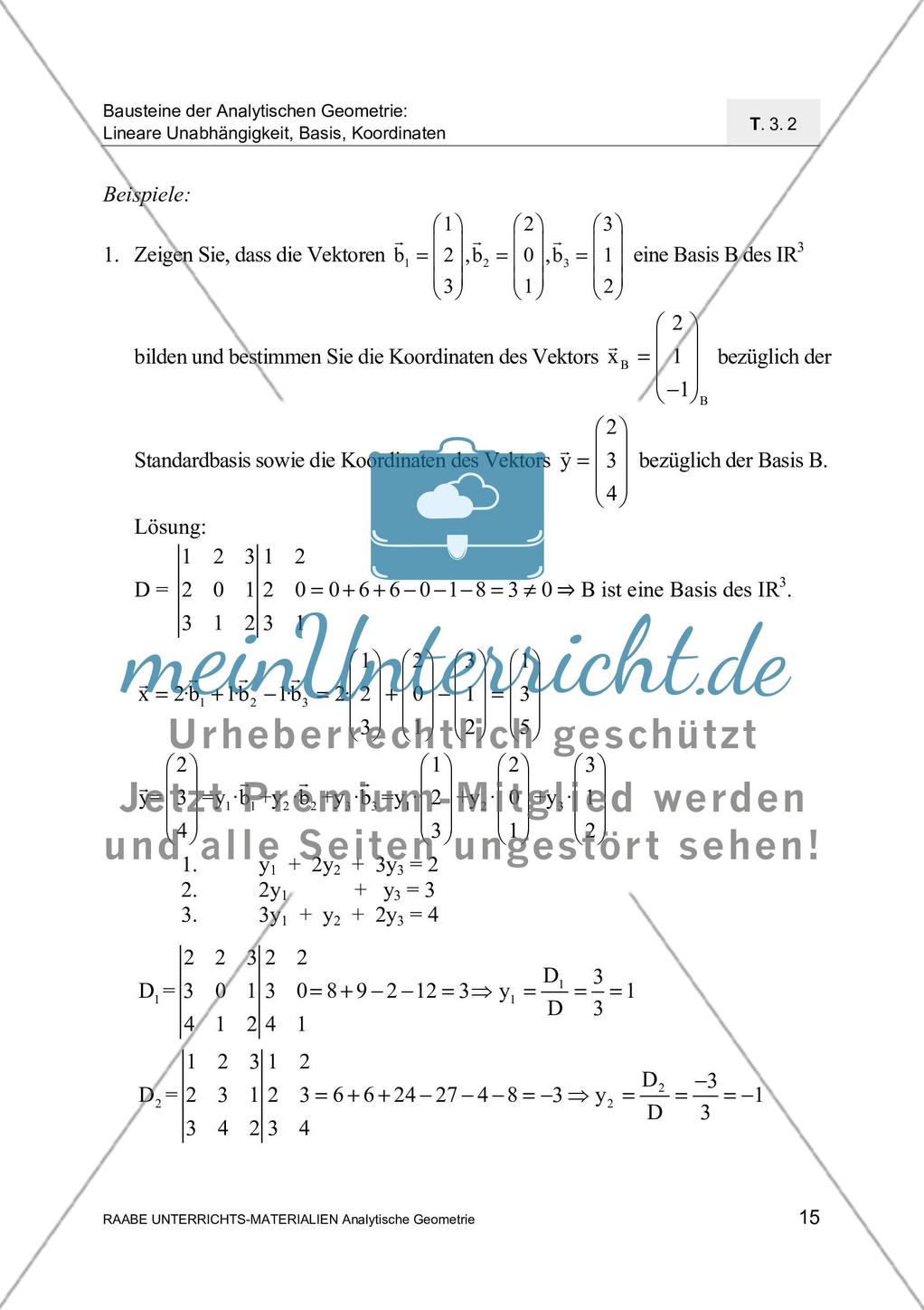 Mathematische Grundlagen: Arithmetischer Vektor- und Punktraum Preview 6