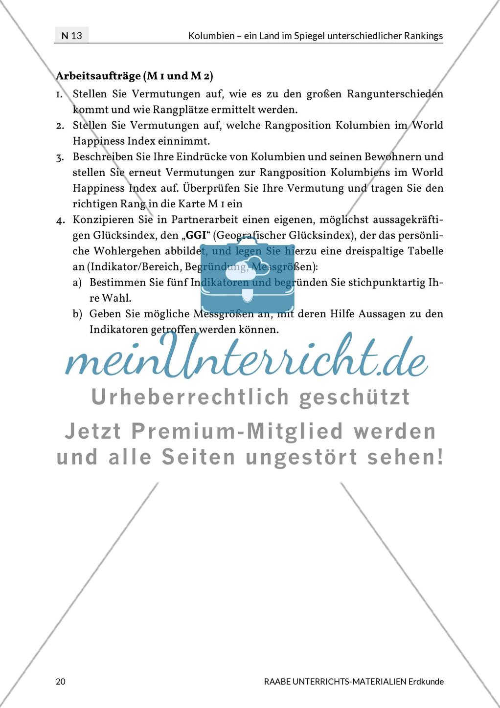 Kolumbien: Glücksindizes Preview 3