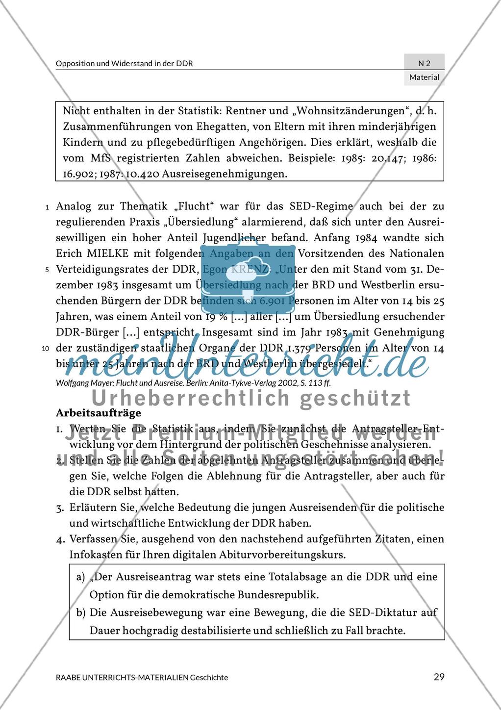 Motive und Bedeutung der Ausreise für die Entwicklungen in der DDR Preview 5