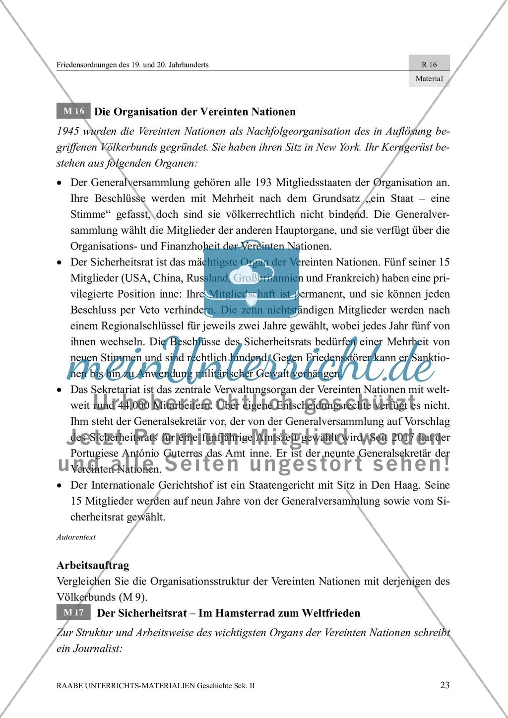 Die Vereinten Nationen: Organisationsstruktur und Handeln des Sicherheitsrates Preview 2