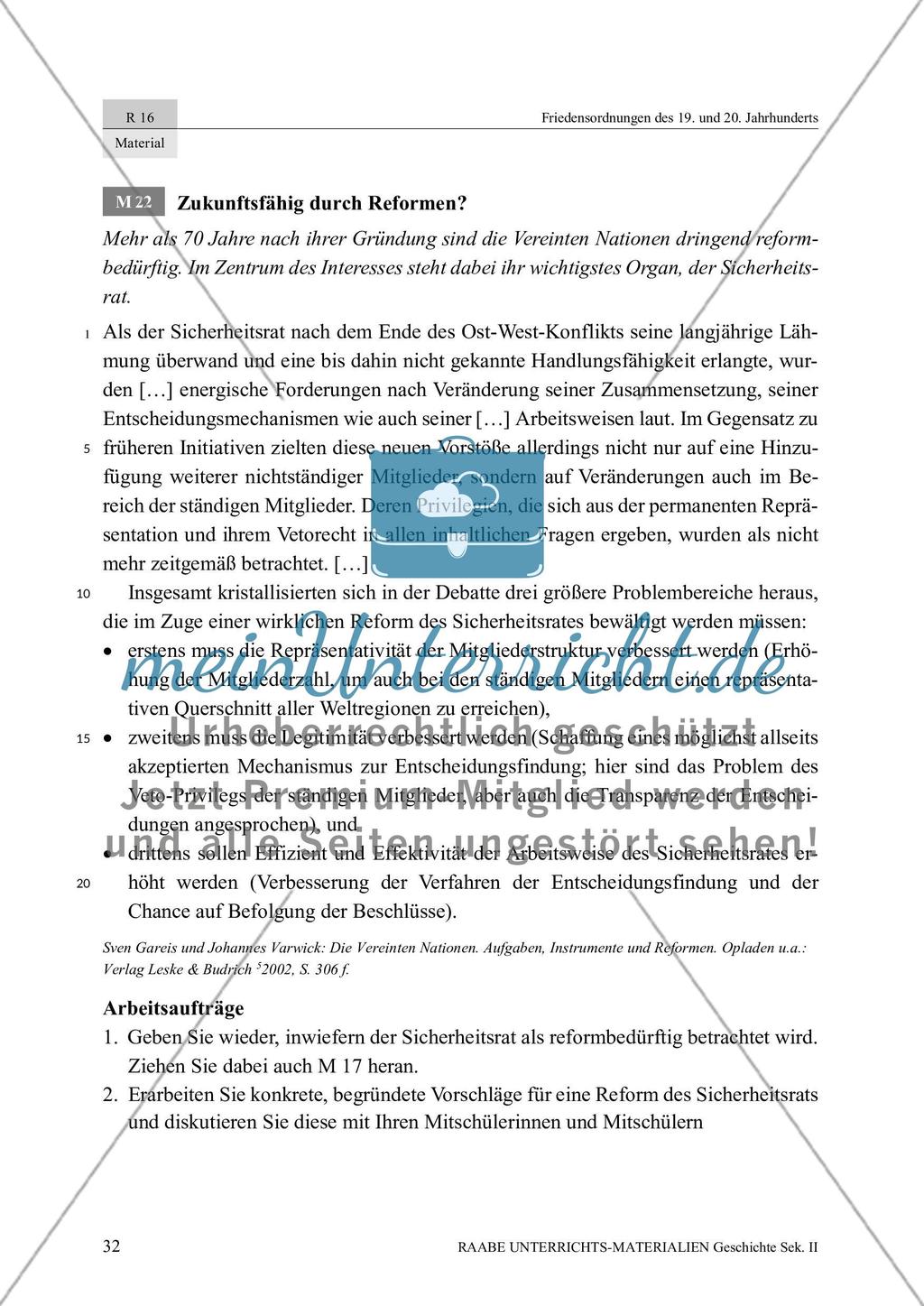 Die Vereinten Nationen: Die Rolle der USA und eine Reform des Sicherheitsrats Preview 5