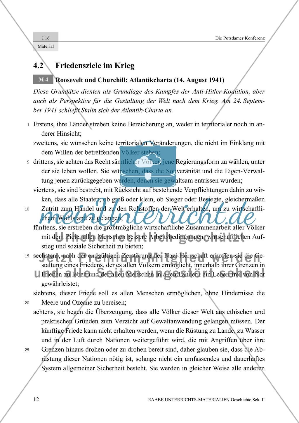 Friedensziele der Alliierten im Zweiten Weltkrieg Preview 1