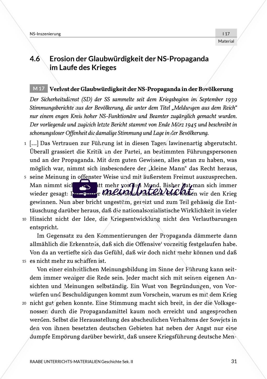 Erosion der Glaubwürdigkeit der NS-Propaganda und aktueller Bezug Preview 4