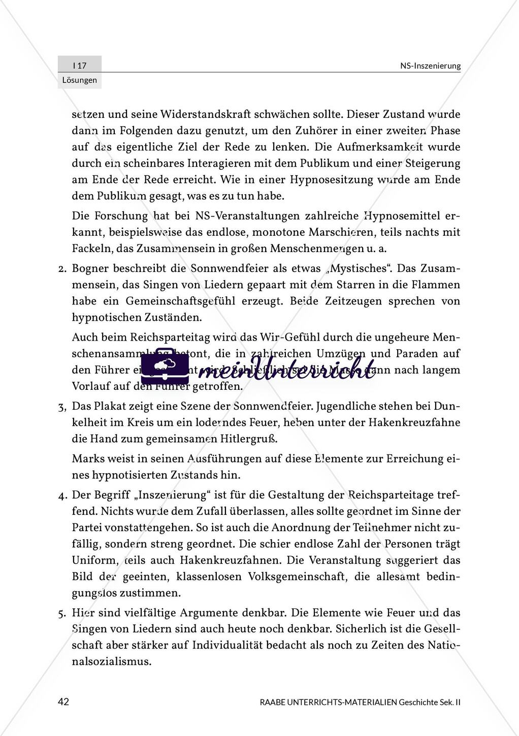 NS-Inszenierung: Lösungsvorschläge Preview 5