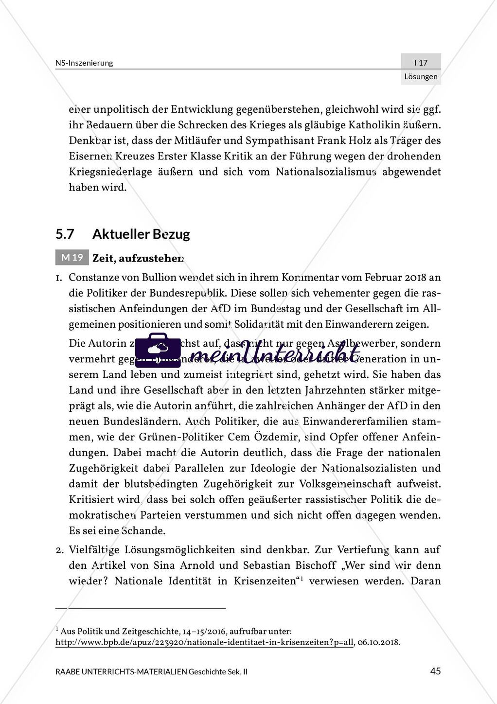 NS-Inszenierung: Lösungsvorschläge Preview 8