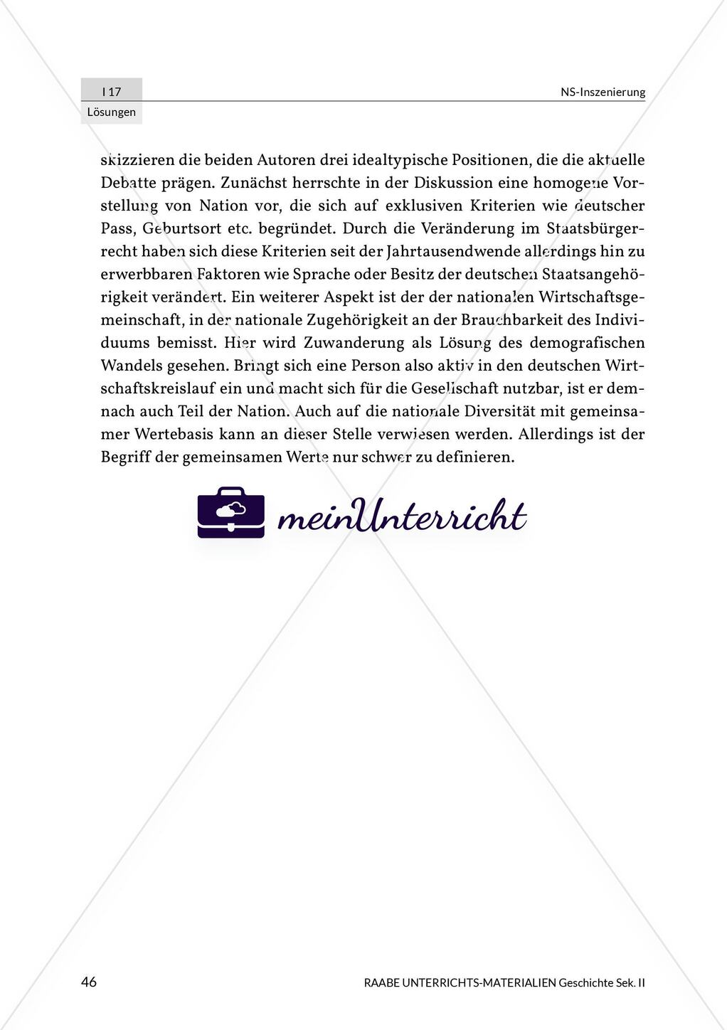 NS-Inszenierung: Lösungsvorschläge Preview 9