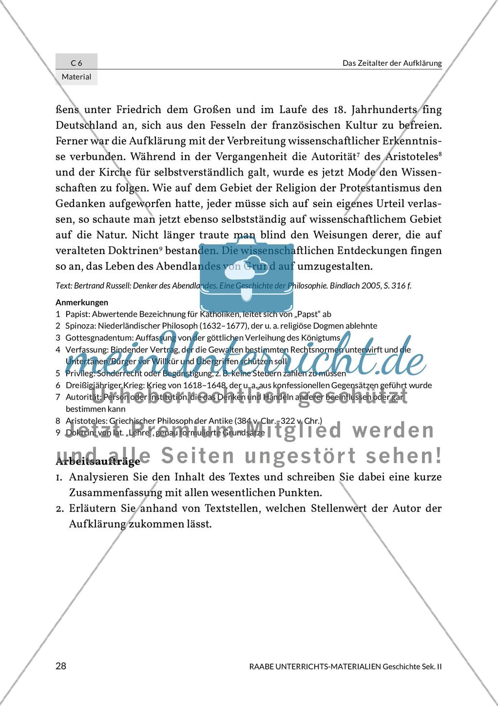 Aufklärung: Klausur- und Lösungsvorschlag Preview 2