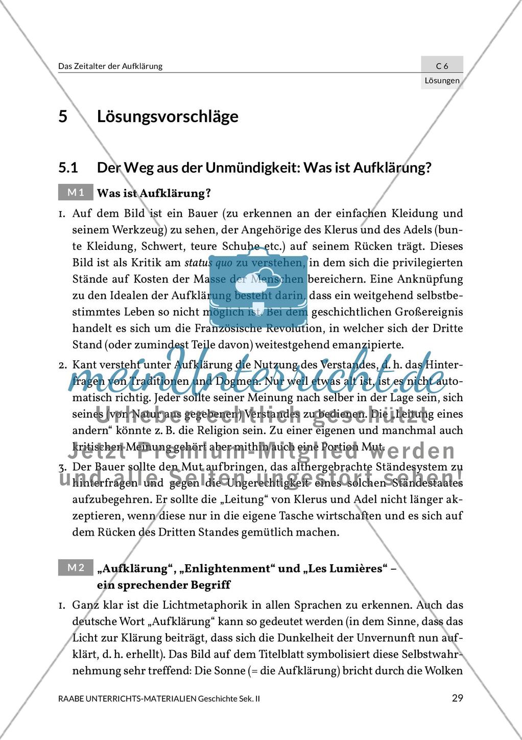 Aufklärung: Klausur- und Lösungsvorschlag Preview 3
