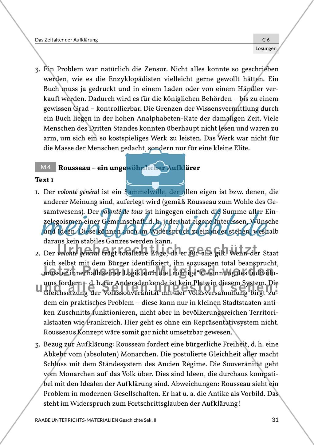 Aufklärung: Klausur- und Lösungsvorschlag Preview 5