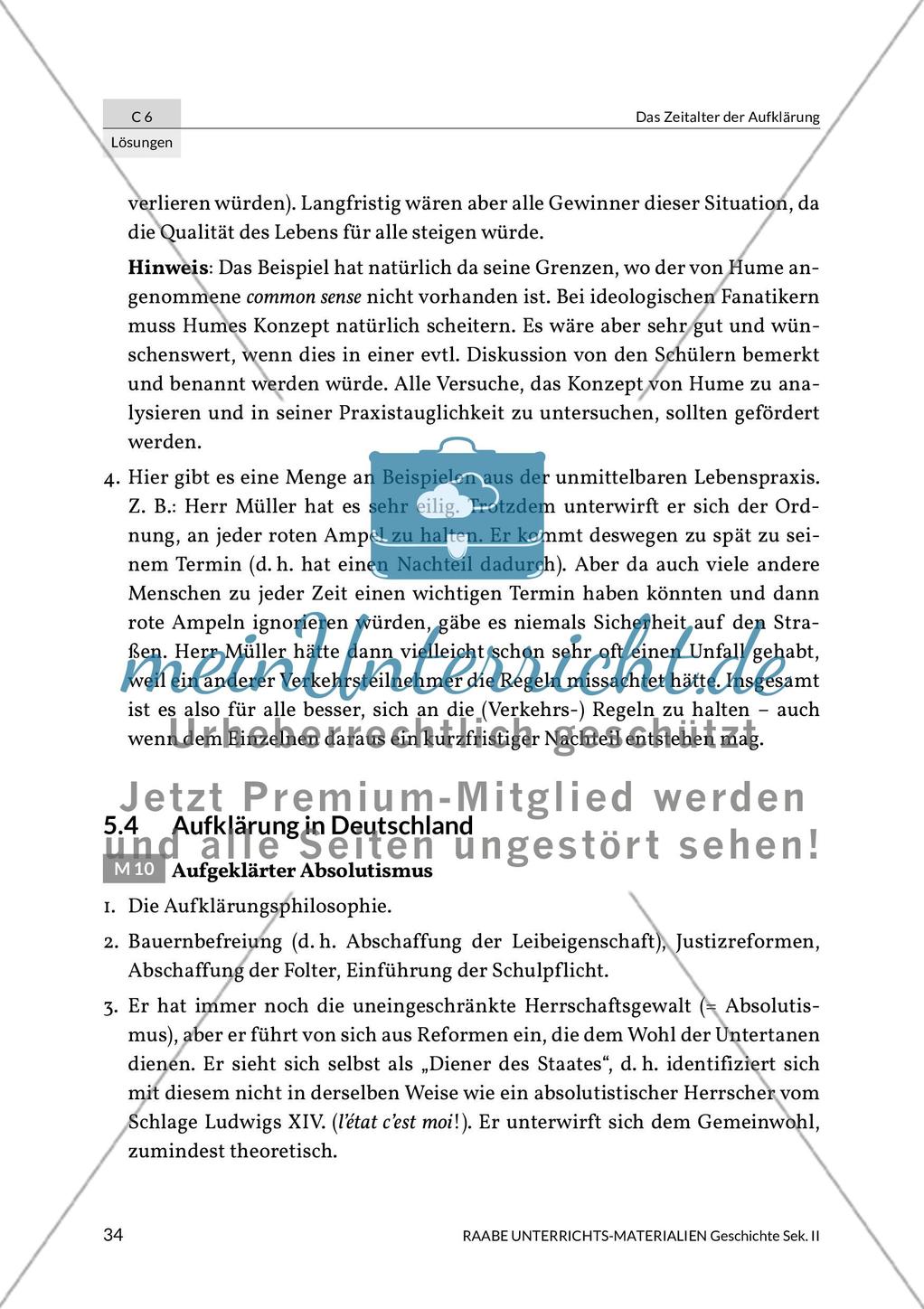 Aufklärung: Klausur- und Lösungsvorschlag Preview 8