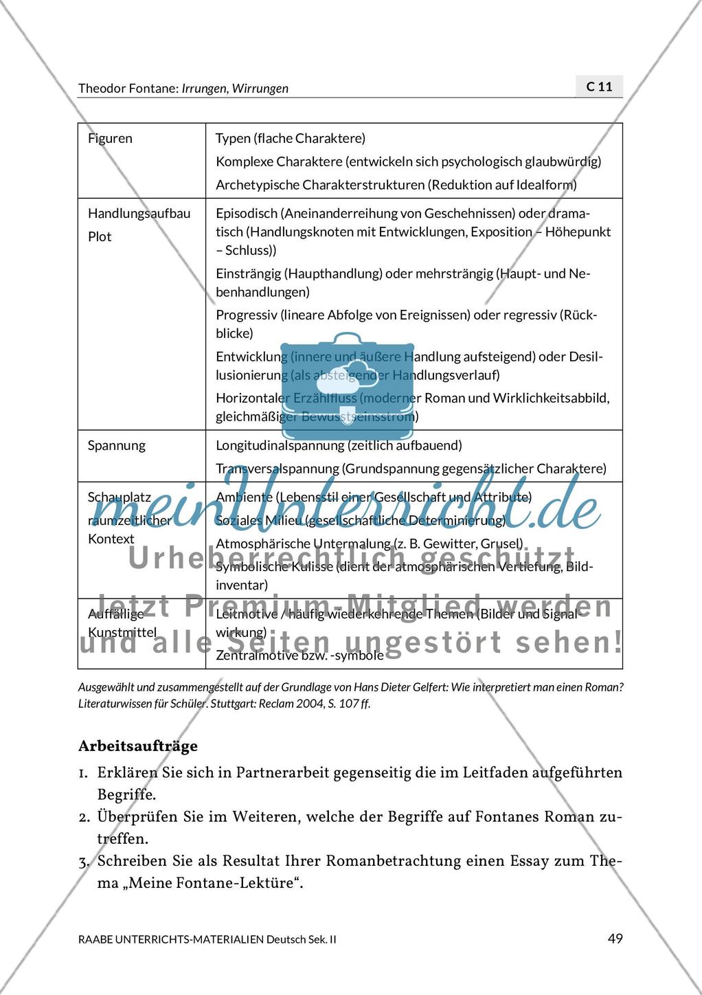 Theodor Fontane: Irrungen, Wirrungen - Interpretation und Modernität Preview 2