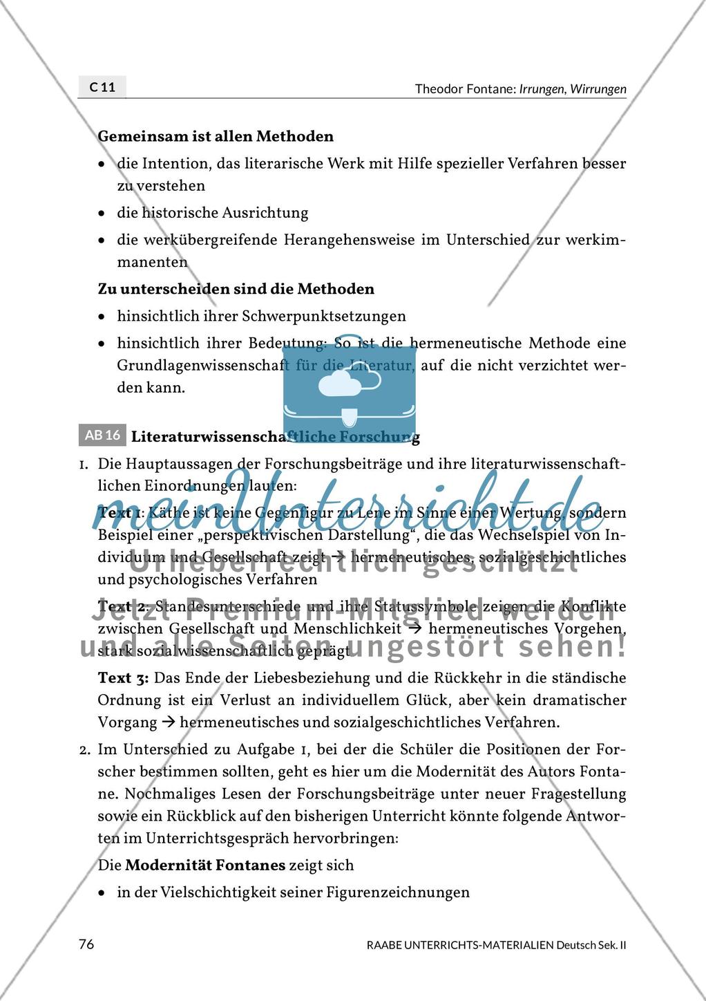 Lösungen zu Interpretation und Modernität Preview 3