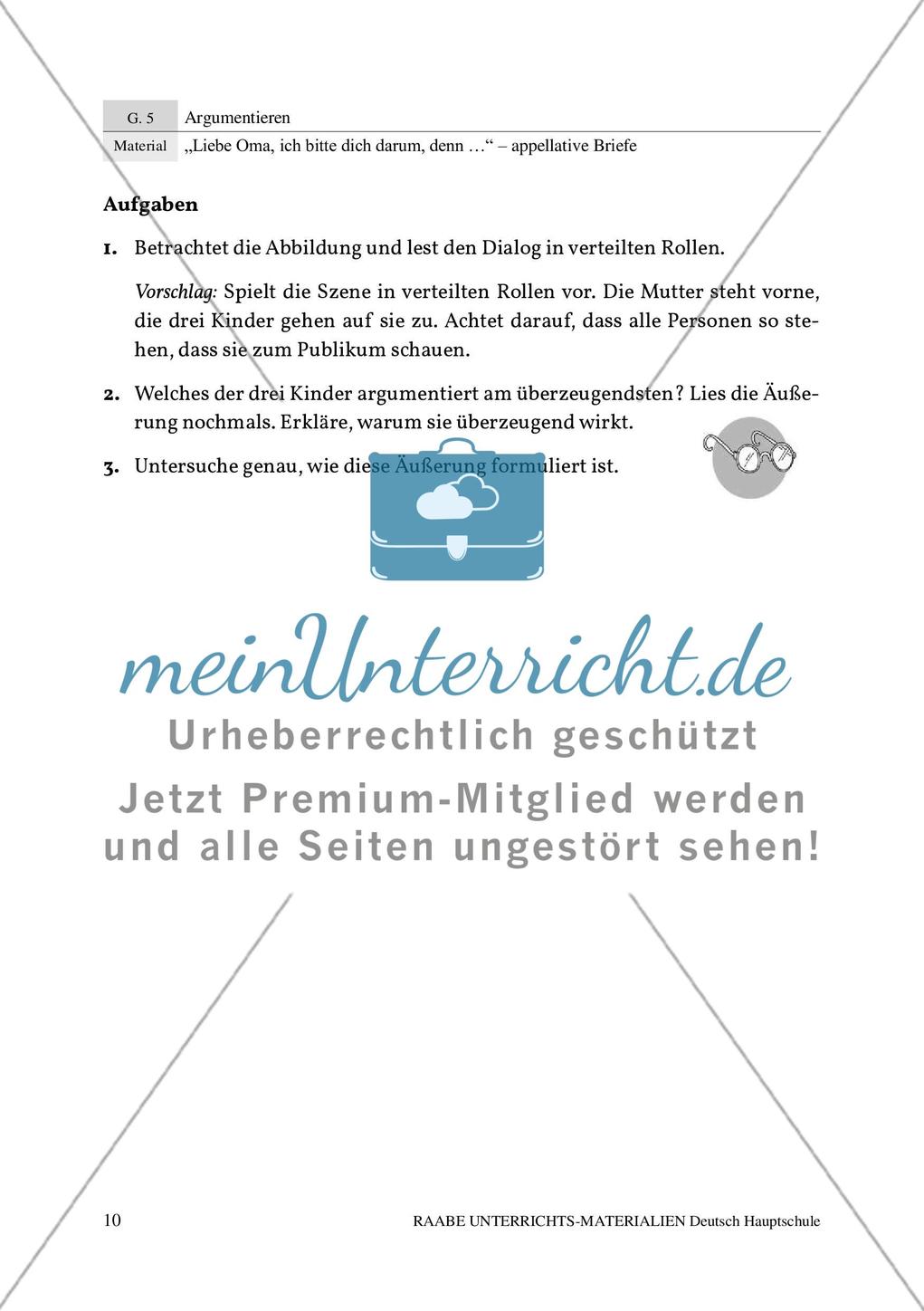 Appellative Briefe: Formulieren von Argumenten Preview 2