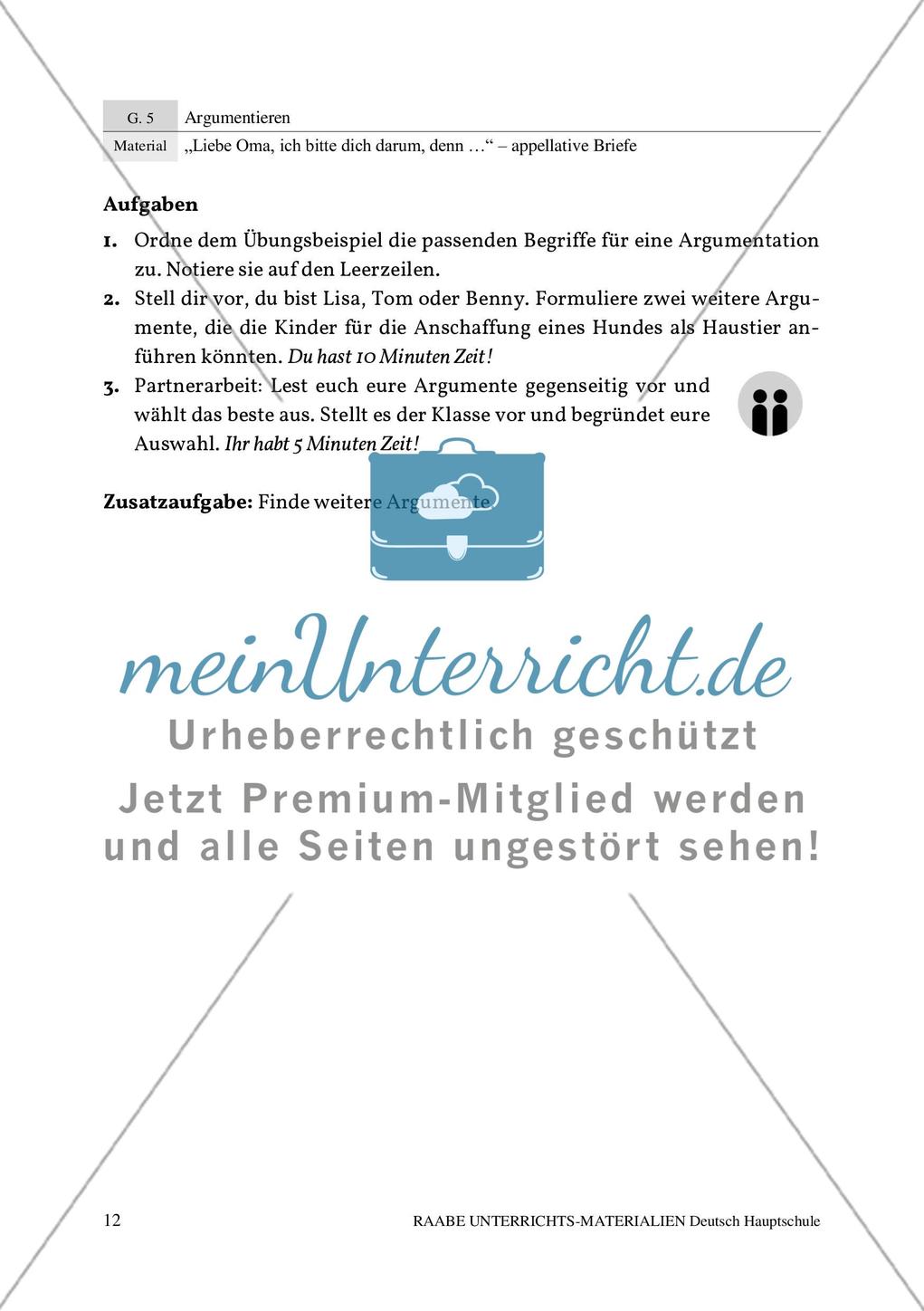 Appellative Briefe: Formulieren von Argumenten Preview 4