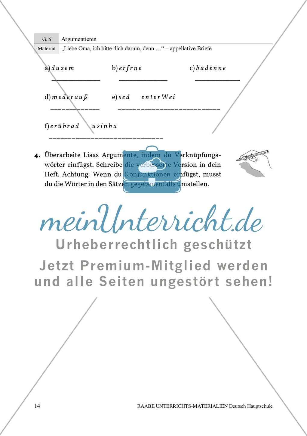 Appellative Briefe: Formulieren von Argumenten Preview 6