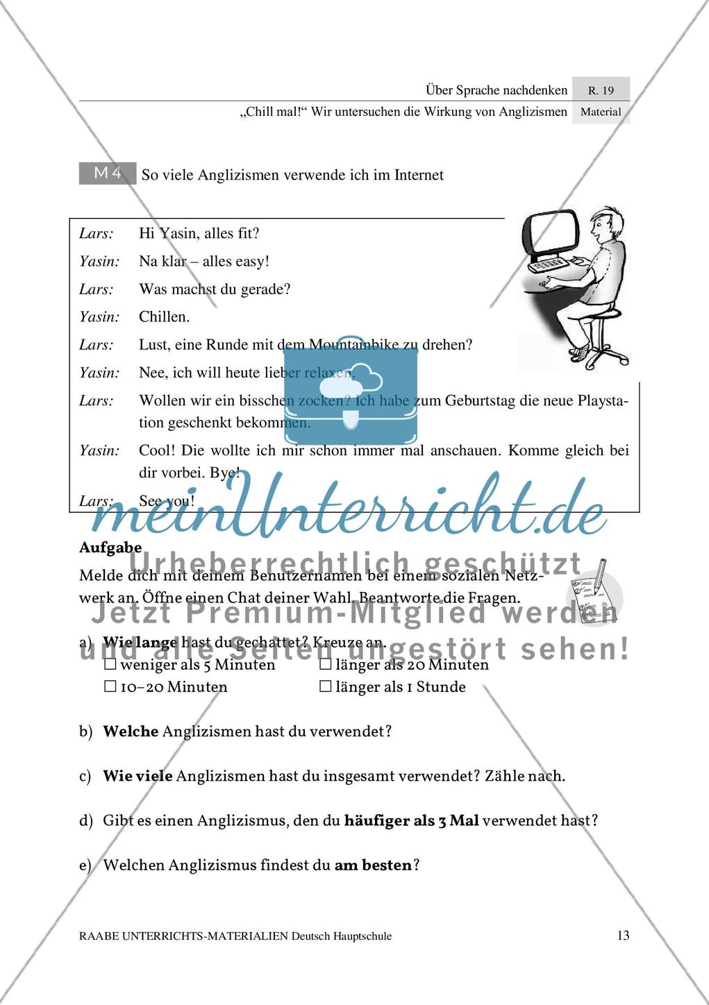 Anglizismen im Fernsehen und dem eigenen Sprachgebrauch Preview 5
