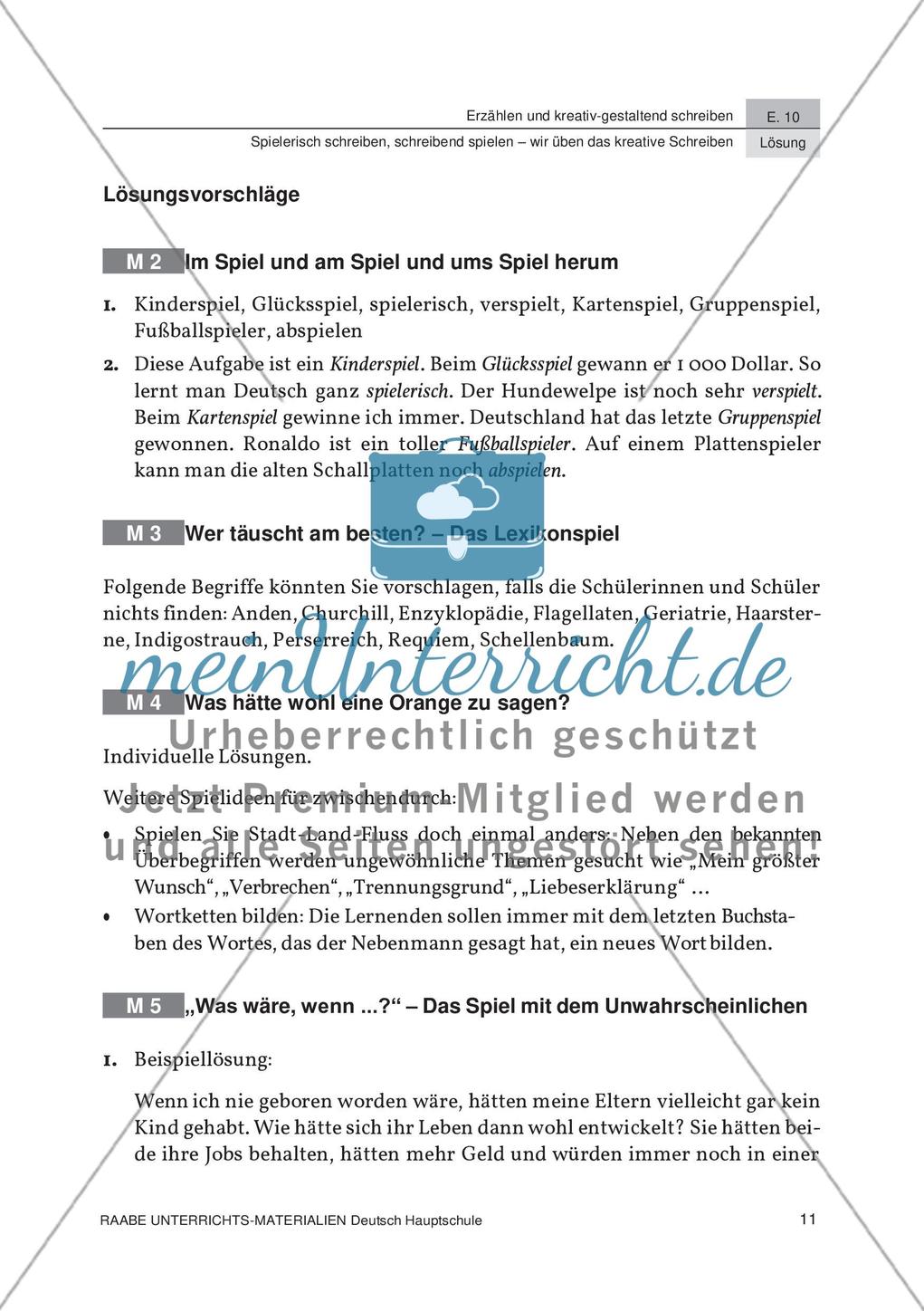 Kreatives Schreiben und Schreibspiele Preview 15