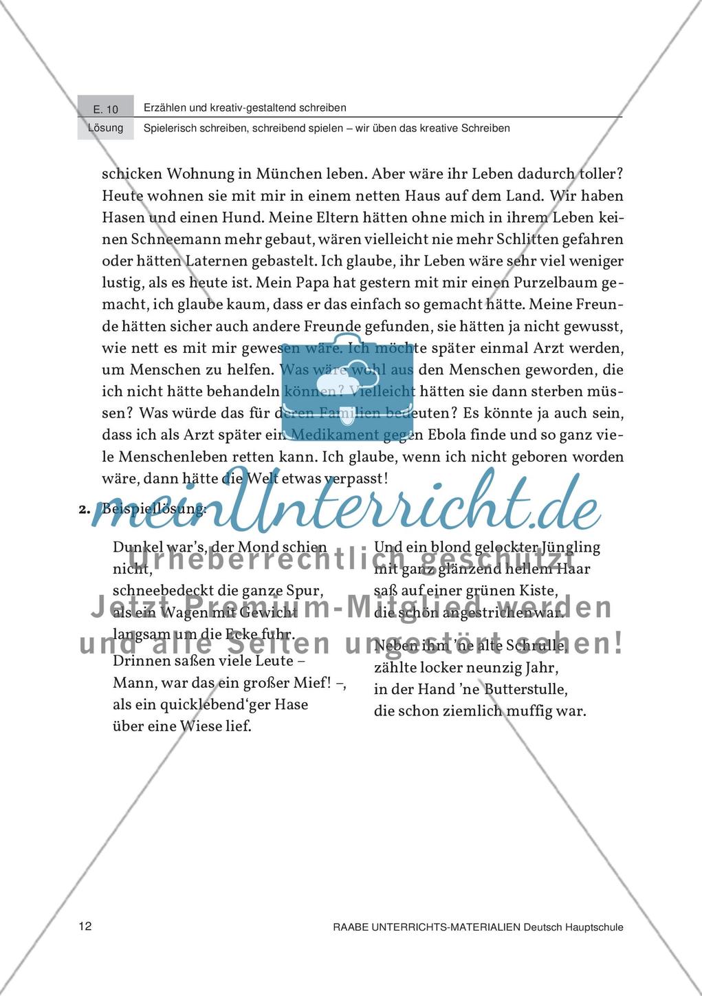 Kreatives Schreiben und Schreibspiele Preview 16
