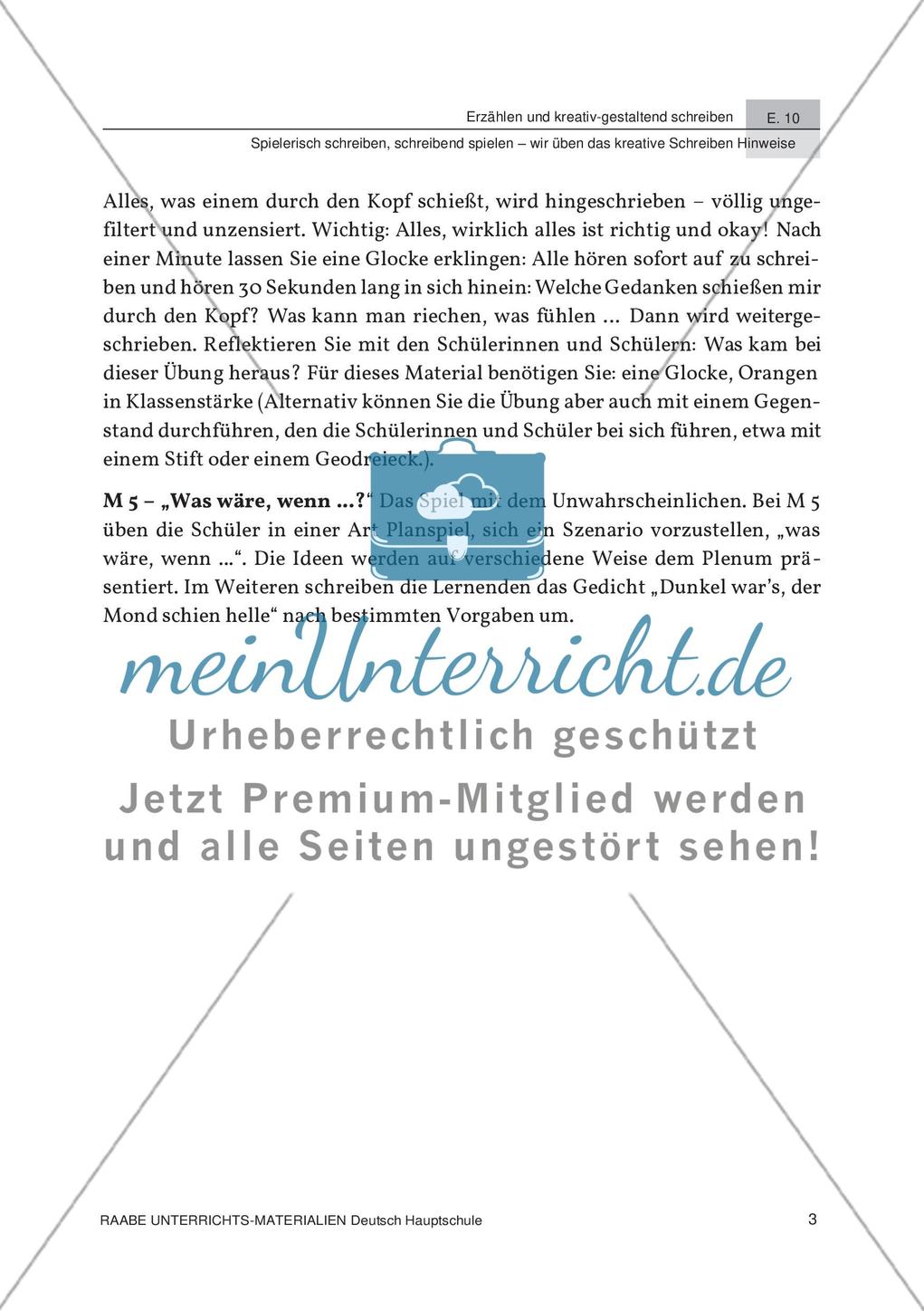 Kreatives Schreiben und Schreibspiele Preview 7