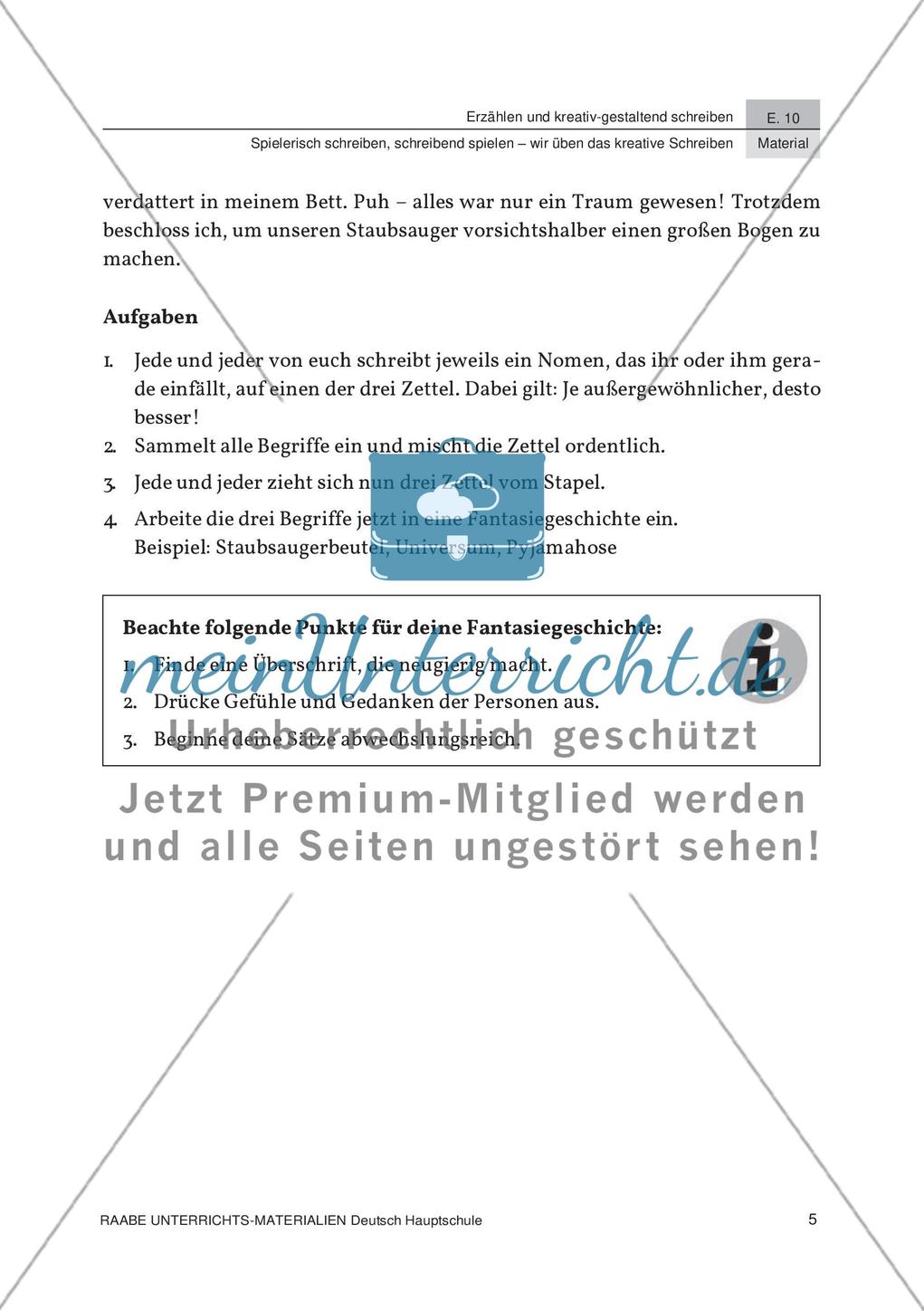Kreatives Schreiben und Schreibspiele Preview 9