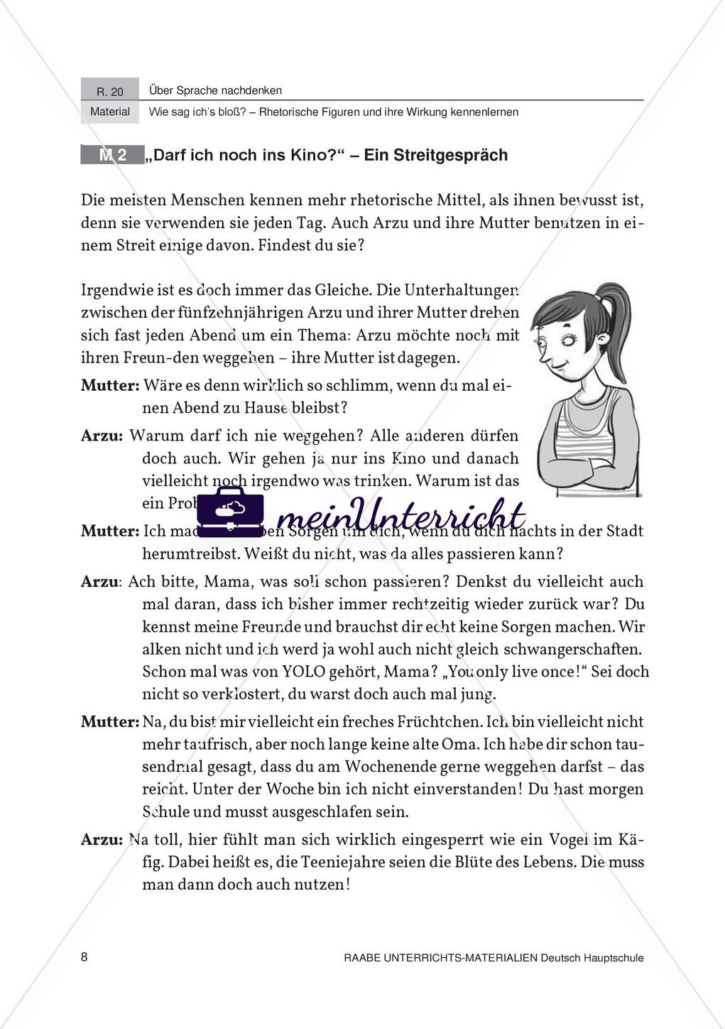 Rhetorische Stilmittel - Streitgespräch Preview 1