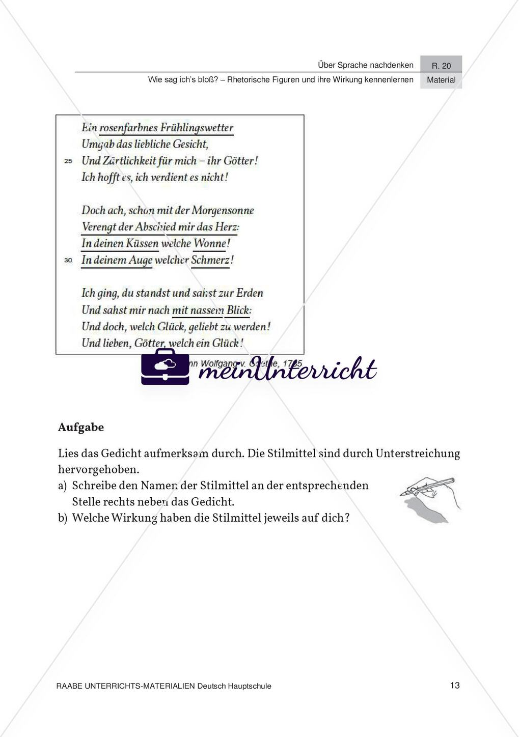 Rhetorische Stilmittel - Lyrik Preview 2