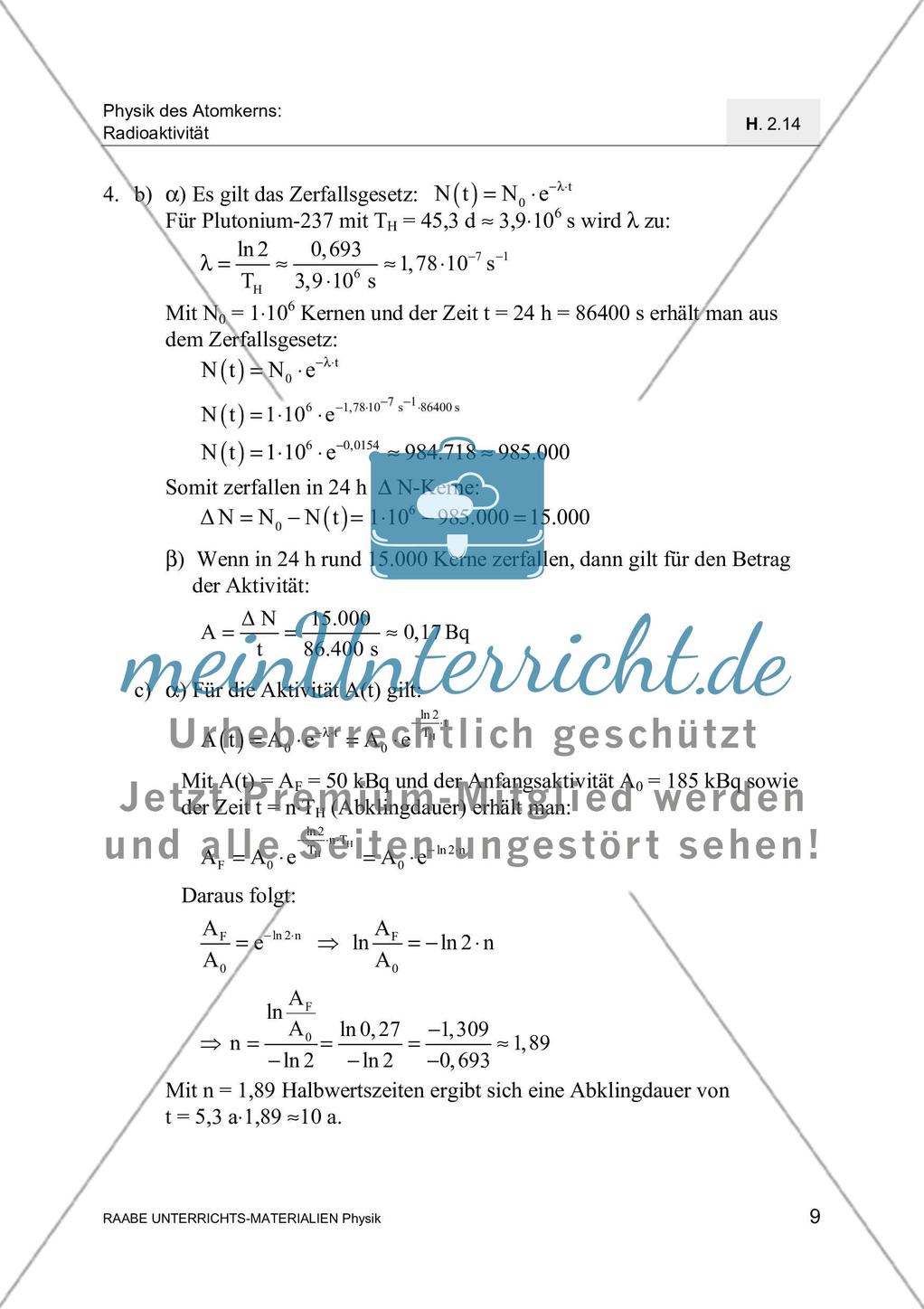 Der radioaktive Zerfall Preview 12