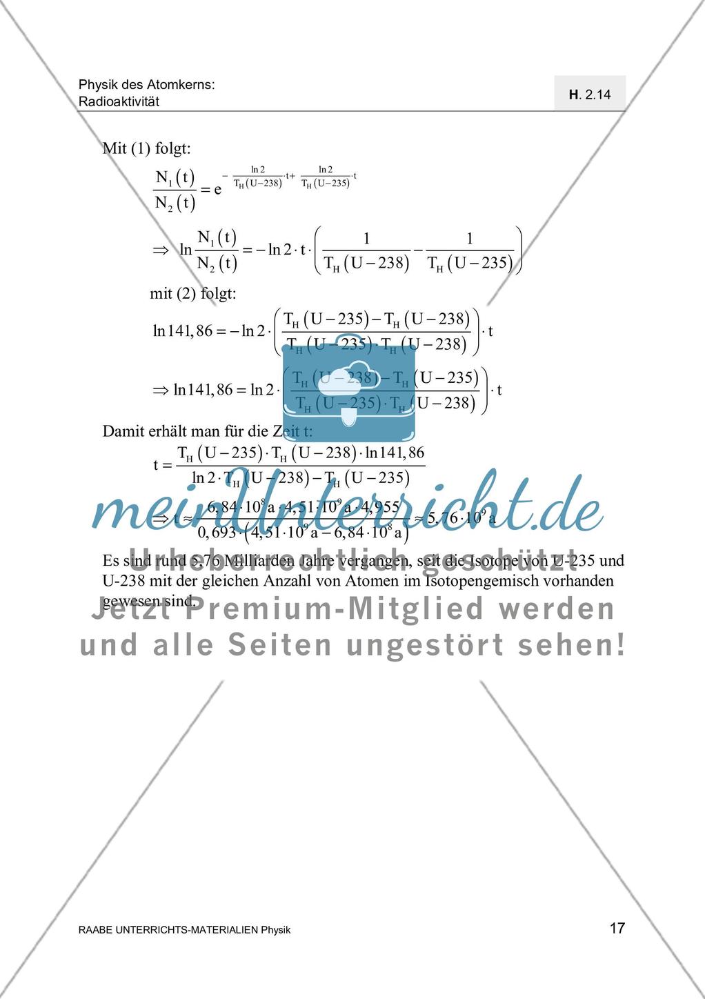 Der radioaktive Zerfall Preview 20