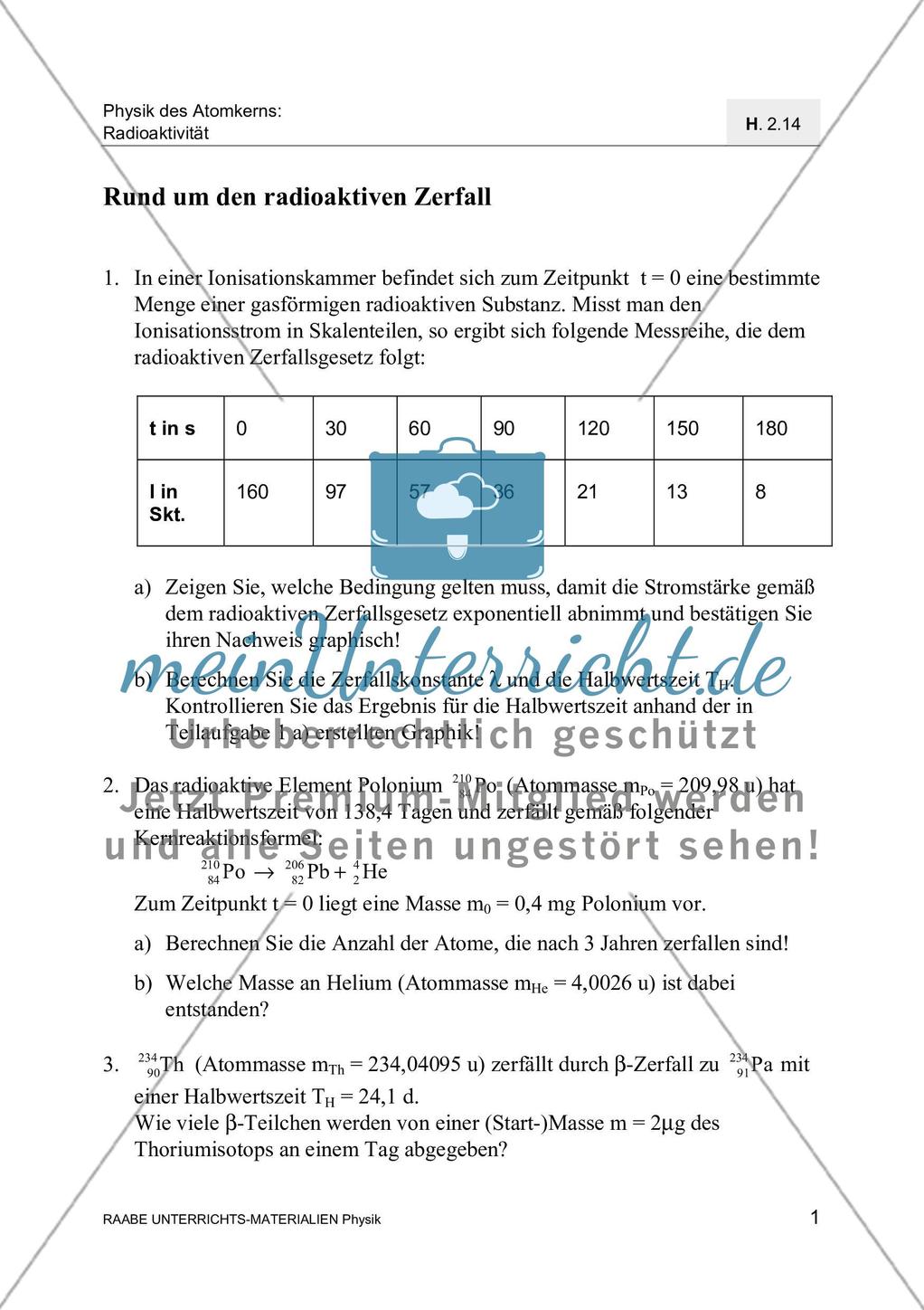Der radioaktive Zerfall Preview 4