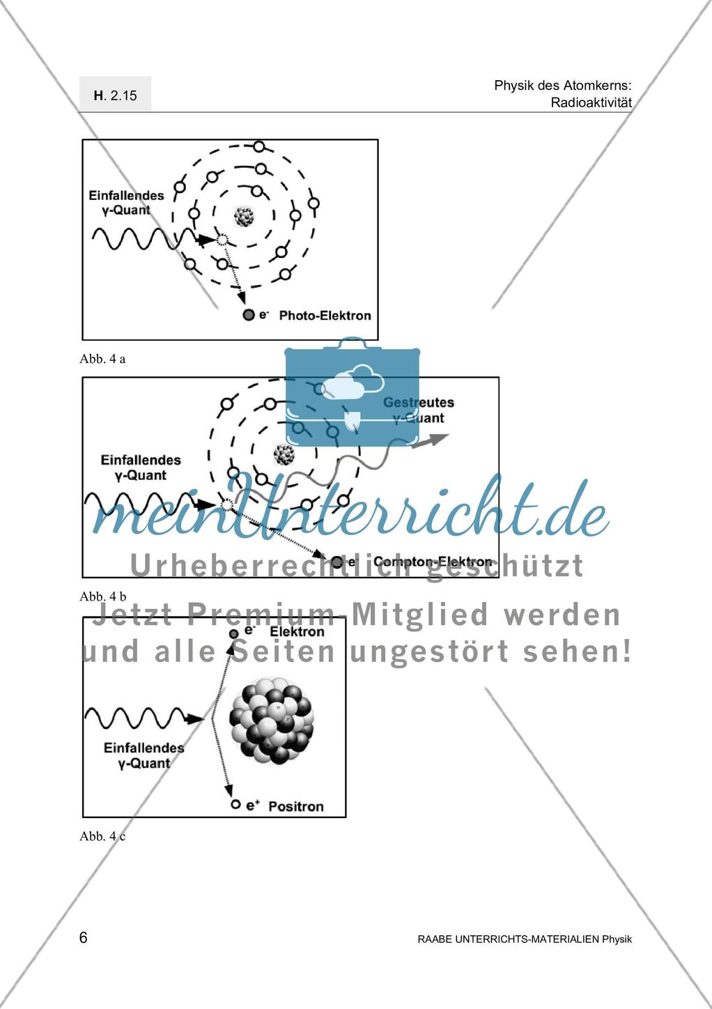 Radioaktive Strahlung - Messung, Wechselwirkung mit Materie und Absoprtion Preview 9